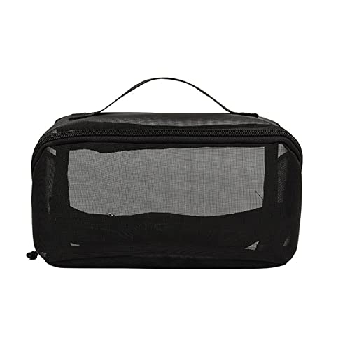 LUOFENG Große Kapazität Mesh Make-up Tasche Reise Kulturbeutel Kosmetiktaschen mit Griff Lagerung Organizer für Frauen Mädchen von LUOFENG