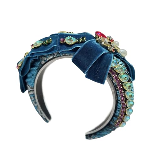 LUOFENG Luxuriöses Blingbling Stirnband Auffällige Kopfbedeckung Weihnachten Party Foto Requisiten Frauen Kopfbedeckung Cosplay Zubehör von LUOFENG