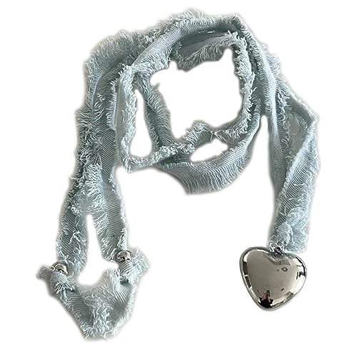 LUOFENG Mode-Halskette, Herz-Halskette, weibliches Temperament, Nischennetz, Schlüsselbeinkette, koreanische Version, verstellbare Kette für Studenten von LUOFENG