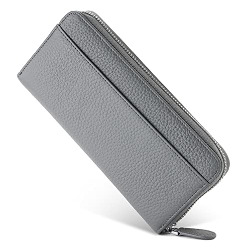 LUOFENG Multi-Slot-Geldbörse, PU-Leder, Tasche, Ausweis, Kreditkarte, Bankkartenhalter mit Reißverschluss, für Damen und Herren, Unisex, Clutch-Geldbörse, Lange Geldbörse von LUOFENG