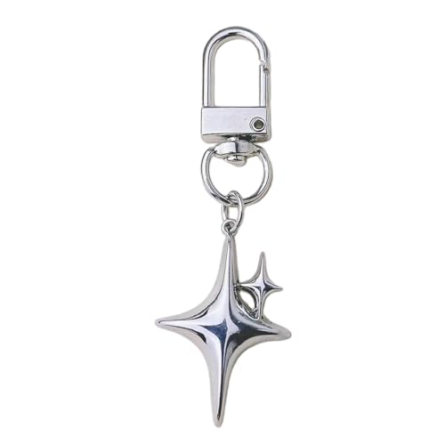 LUOFENG Y2K-Stern-Charm-Anhänger, Schlüsselanhänger aus Metall, für Damen und Herren, Freundschaftsgeschenk, Handtasche, Dekoration, handgefertigter Schmuck, Geschenk von LUOFENG