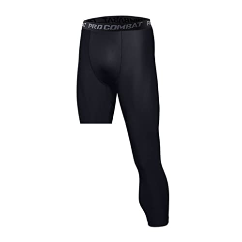 LUOSFUH Laufleggings für Herren 3/4 One Leg Einbein Kompression Capri Dry Gym Strumpfhose Sportliche Basketball Basis Unterwäsche Schicht LUOSFUH Laufleggings für Herren 3/4 One Leg Einbein Kompression Capri Dry Gym Strumpfhose Sportliche Basketball Basis Unterwäsche Schicht von LUOSFUH
