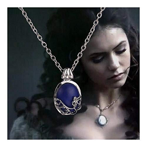 LUOSI The Vampire Diaries Halskette Weinlese Katherine Anhänger Mode Film Schmuck Cosplay for Frauen Geschenk von LUOSI