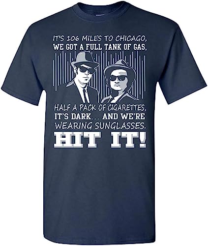 106 Miles to We Got A Full Tank of Gas Funny Blues Brothers T-Shirt F. Colour T-Shirts & Hemden(XX-Large) von LUOTANGWI