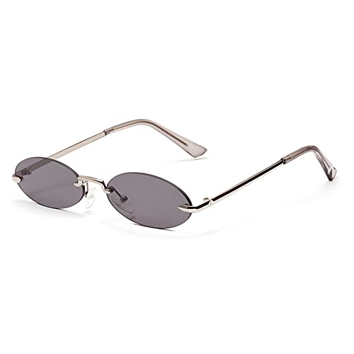 LUOXUEFEI Brillen Sonnenbrillen Rahmenlose Kleine Ovale Sonnenbrille Damen Unisex Brille Brille von LUOXUEFEI