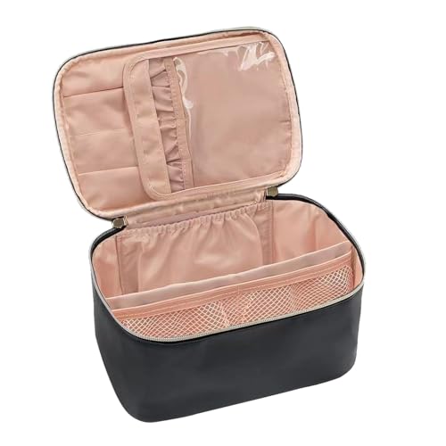 Kosmetiktasche Damen Hängender Kulturbeutel - Wasserdichter Groß Make Up Tasche Reise Kosmetikkoffer für Frauen Travel Makeup Bag Cosmetic Bag mit Griff und Teiler von LUPATDY