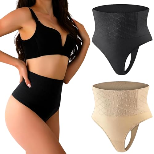 LUPATDY 2 Stück Shapewear Damen,Bauchweg Unterhose Damen Shapewear,Shape Unterhose Damen (Polyester, S) von LUPATDY