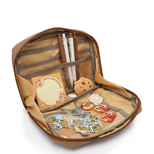 LUPATDY Capybara Federmäppchen,Große Mäppchen,Capybara Briefpapier Set,Federmäppchen Für Kinder Junge Studenten Erwachsene Federtasche Mädchen von LUPATDY
