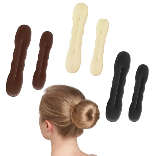 LURNODY 6 Stück Magischer Haarknoten Hair Bun Maker Hair Twister Twist-Schwamm-Haarband, für Mädchen, Hochsteckfrisuren für Frauen, French Twists Und Wellenförmige Haardekorationen LURNODY 6 Stück Magischer Haarknoten Hair Bun Maker Hair Twister Twist-Schwamm-Haarband, für Mädchen, Hochsteckfrisuren für Frauen, French Twists Und Wellenförmige Haardekorationen von LURNODY
