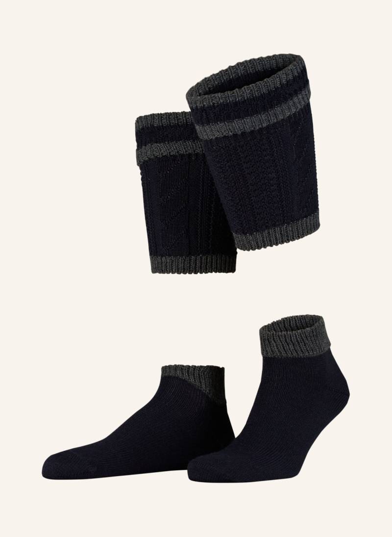 Lusana Loferl Aus Merinowolle blau von LUSANA