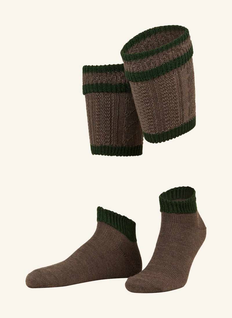 Lusana Loferl Aus Merinowolle braun von LUSANA