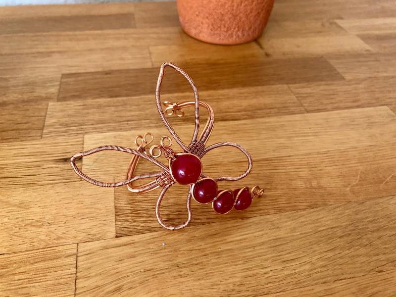 Kupferdraht Armband, Verstellbare Größe, Manschette, Große Schmetterling Armreif Kupferdraht Armband, Verstellbare Größe, Manschette, Große Schmetterling Armreif von LUSELECT