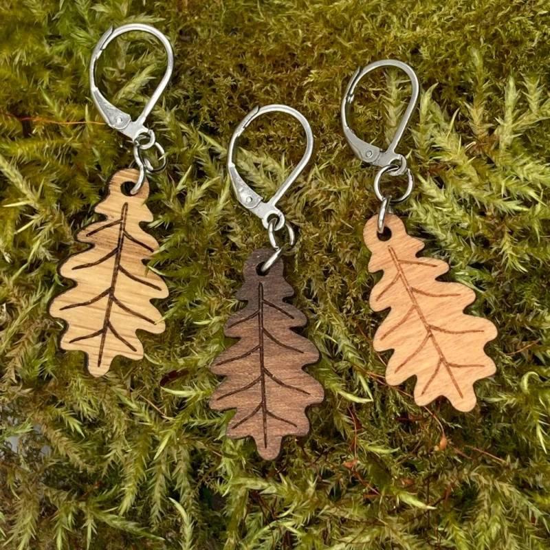 Eichenblatt Ohrringe von LUSISstore