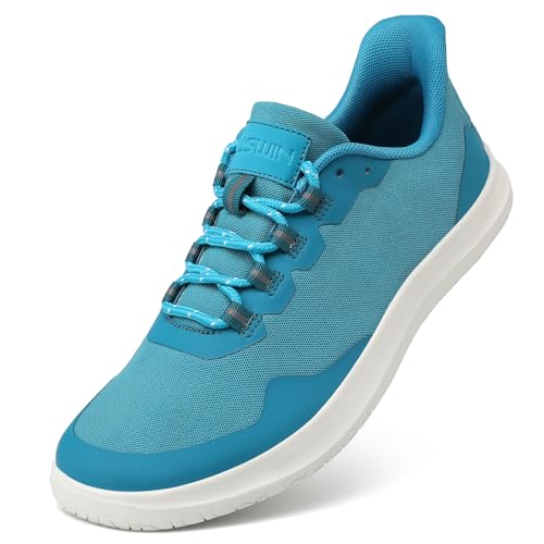 LUSWIN Herren Barfuß-Wanderschuhe mit breitem Zehenbereich, minimalistisch, leicht und bequem, Freizeitschuhe, Zero Drop, atmungsaktiv, Fitness-Sneaker, seeblau, 44 EU LUSWIN Herren Barfuß-Wanderschuhe mit breitem Zehenbereich, minimalistisch, leicht und bequem, Freizeitschuhe, Zero Drop, atmungsaktiv, Fitness-Sneaker, seeblau, 44 EU von LUSWIN