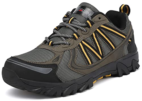 LUSWIN Wanderschuhe Herren Trekkingschuhe Leicht Atmungsaktiv Outdoorschuhe rutschfeste Wanderhalbschuhe Kletterschuhe Grün42 LUSWIN Wanderschuhe Herren Trekkingschuhe Leicht Atmungsaktiv Outdoorschuhe rutschfeste Wanderhalbschuhe Kletterschuhe Grün42 von LUSWIN