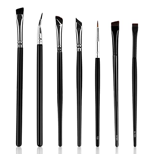 7St Make-Up-Pinsel, Eyeliner Pinsel set Dünner flacher Eyeliner-Pinsel Augenbrauenpinsel für Eyeliner Lidschatten Augenbrauen Concealer Make-up 7St Make-Up-Pinsel, Eyeliner Pinsel set Dünner flacher Eyeliner-Pinsel Augenbrauenpinsel für Eyeliner Lidschatten Augenbrauen Concealer Make-up von LUTER