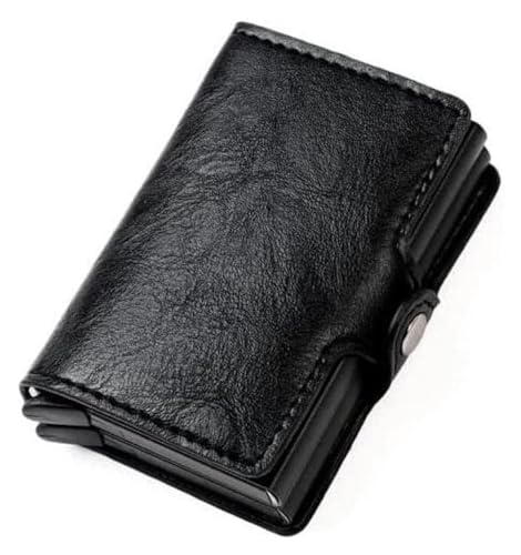 Geldbörsen Brieftasche Herren-Geldbörsen aus Leder mit großer Kapazität, Business-Geldbörsen, ultradünn, Identifikationsschild, Münzfach, Kartenaufbewahrung Geschenk (Color : C, Size : 2.8x1.2x3.9in von LUTFI