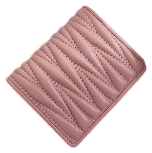 Geldbörsen Geldbörse Damen Leder Geldbörse Große Kapazität Vintage Kartenhalter Multifunktionale Münzbörsen Unisex Münzfach mit Fenster Geschenk (Color : Pink) von LUTFI