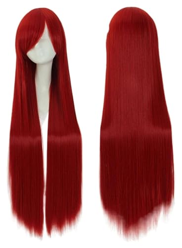 Perücken Haarperücken, Luftvolumen, hohe Temperatur, weiche Seide, voluminöses Haar, langes, seidiges, glattes, großes Wellenhaar, synthetische Perücke, Party-Perücken for Männer Stilvoll(12) von LUTFI
