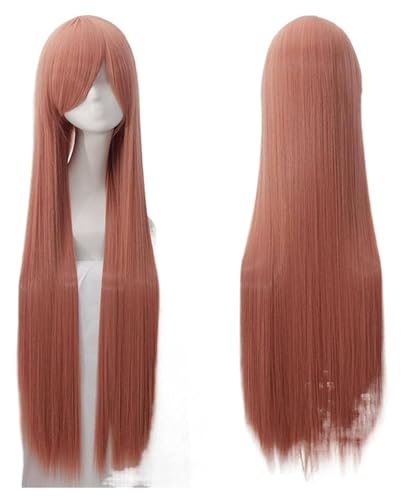 Perücken Haarperücken, Luftvolumen, hohe Temperatur, weiche Seide, voluminöses Haar, langes, seidiges, glattes, großes Wellenhaar, synthetische Perücke, Party-Perücken for Männer Stilvoll(19) von LUTFI