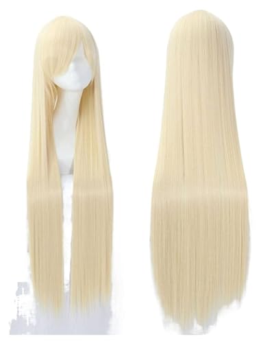 Perücken Haarperücken, Luftvolumen, hohe Temperatur, weiche Seide, voluminöses Haar, langes, seidiges, glattes, großes Wellenhaar, synthetische Perücke, Party-Perücken for Männer Stilvoll(2) von LUTFI
