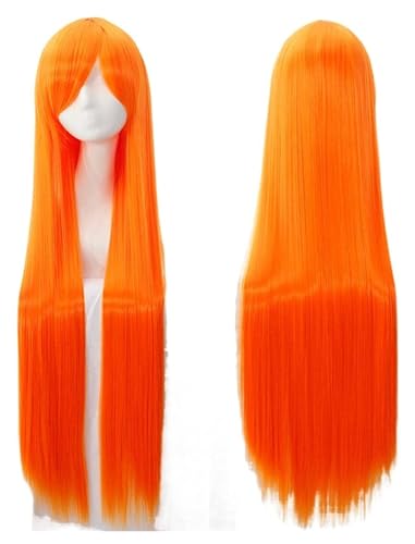 Perücken Haarperücken, Luftvolumen, hohe Temperatur, weiche Seide, voluminöses Haar, langes, seidiges, glattes, großes Wellenhaar, synthetische Perücke, Party-Perücken for Männer Stilvoll(23) von LUTFI
