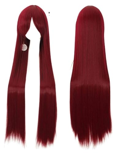 Perücken Haarperücken, Luftvolumen, hohe Temperatur, weiche Seide, voluminöses Haar, langes, seidiges, glattes, großes Wellenhaar, synthetische Perücke, Party-Perücken for Männer Stilvoll(45) von LUTFI