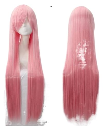 Perücken Haarperücken, Luftvolumen, hohe Temperatur, weiche Seide, voluminöses Haar, langes, seidiges, glattes, großes Wellenhaar, synthetische Perücke, Party-Perücken for Männer Stilvoll(50) von LUTFI