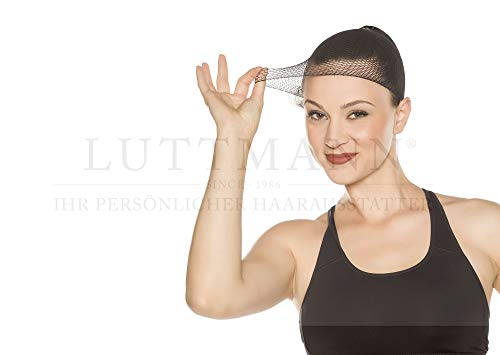 LUTTMANN 2 er Pack Perücken Wig Cap Nylon Netz Caps Lace Unterziehhaube für Perückenträger - in verschiedenen Ausführungen (Netz - Schwarz) von LUTTMANN