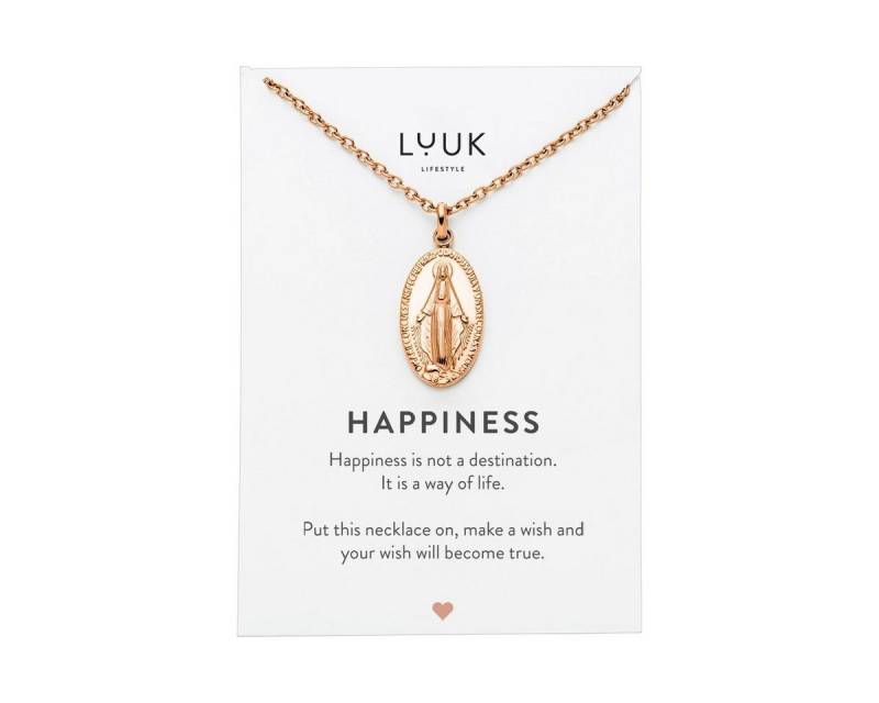 LUUK LIFESTYLE Kette mit Anhänger Jungfrau Maria, christliches Symbol, religiöser Schmuck, Glaube & Religion, Geschenk von LUUK LIFESTYLE
