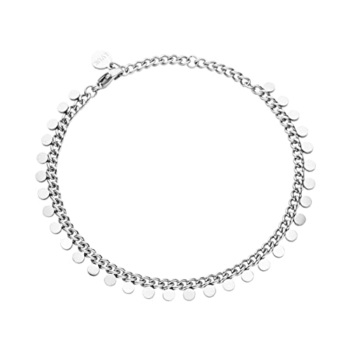 LUUK LIFESTYLE NEU Modernes Edelstahl Armband mit Plättchen I Coin Anhängern in schlichtem Design inklusive schöner Schmuckbox, perfekt geeignet als Freundschaftsgeschenk, in der Farbe Silber LUUK LIFESTYLE NEU Modernes Edelstahl Armband mit Plättchen I Coin Anhängern in schlichtem Design inklusive schöner Schmuckbox, perfekt geeignet als Freundschaftsgeschenk, in der Farbe Silber von LUUK LIFESTYLE