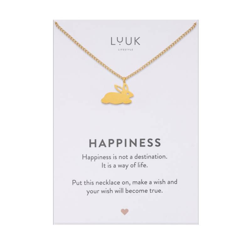 Filigrane Damen Halskette Mit Hase I Kaninchen Bunny Rabbit Häschen Tierliebhaber Kette Geschenk Glücksbringer Tochter von LUUKLIFESTYLEShop