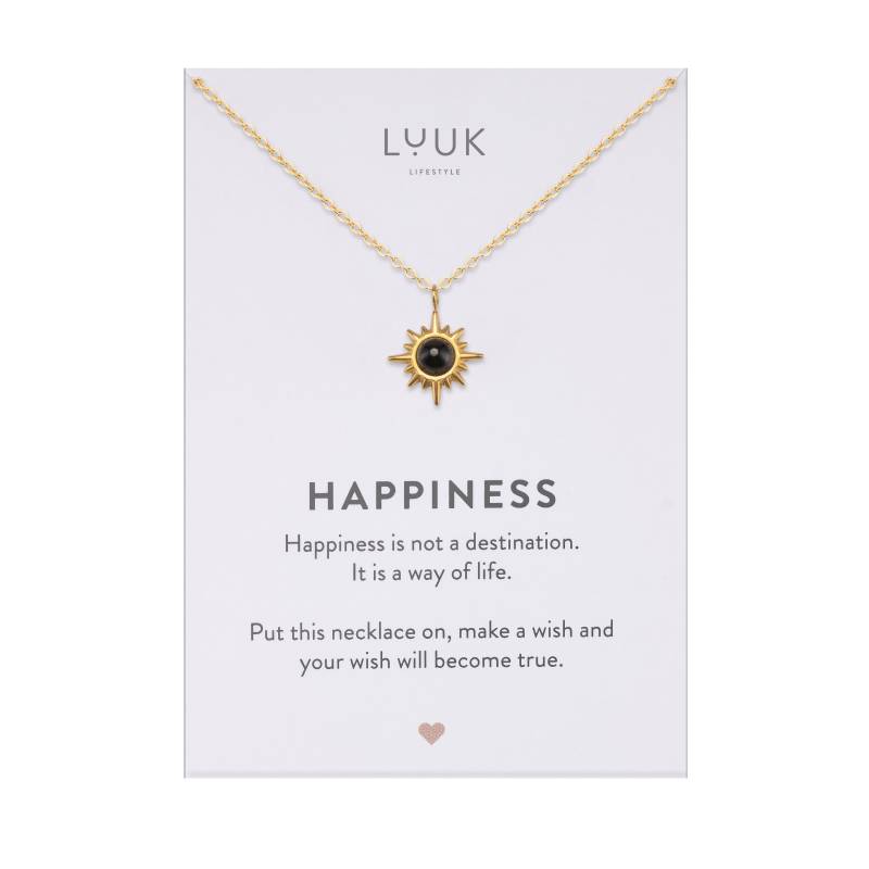 Filigrane Damen Halskette Mit Polarstern I Nordstern Polaris Stern Anhänger Starburst Kette Spruchkarte Geschenkidee Frauen von LUUKLIFESTYLEShop