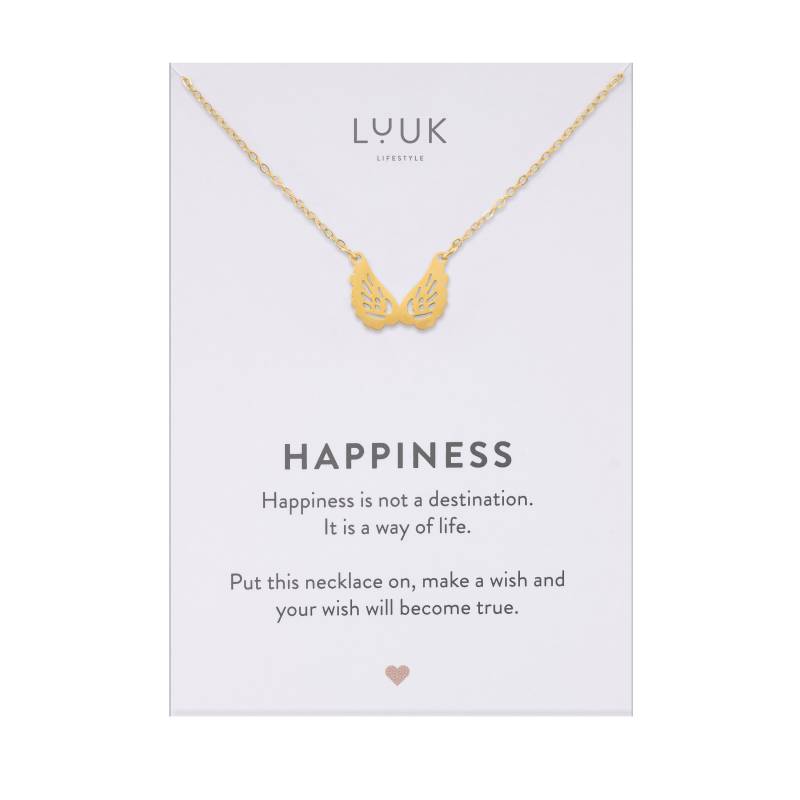 Filigrane Halskette Mit Engelsflügel Anhänger I Angel Wings Engel Charm Kette Damen Schmuck Schutzengel Geschenk Freundin von LUUKLIFESTYLEShop