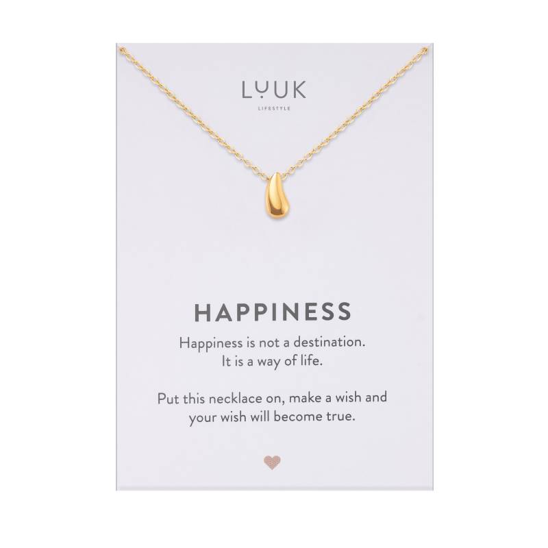 Filigrane Halskette Mit Raindrop I Wassertropfen Regentropfen Anhänger Spruchkarte Geschenk Frau Zierliche Kette Wasserfest von LUUKLIFESTYLEShop