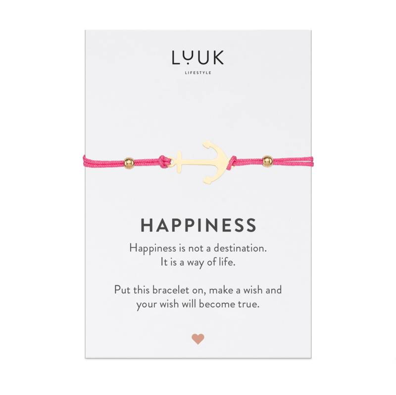 Handgefertigtes Damen Armband Mit Anker Anhänger Aus Edelstahl, Seiden Freundschaftsarmband, Freundschafts Geschenk, Urlaubs I Reise Schmuck von LUUKLIFESTYLEShop