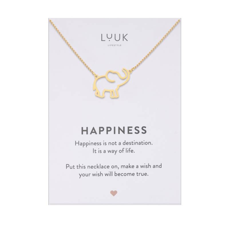 Minimalist Damen Halskette Mit Elefanten Anhänger I Elefantenkette Little Elephant Glücksbringer Geschenk Kette Freundschaftskette von LUUKLIFESTYLEShop