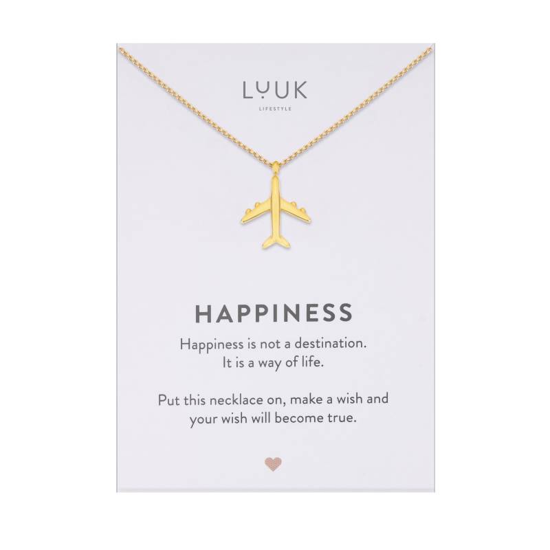 Minimalist Damen Halskette Mit Flugzeug Anhänger I Jet Kette Reise Reisebegleiter Glücksbringer Geschenk Stewardess Flugbegleiterin von LUUKLIFESTYLEShop