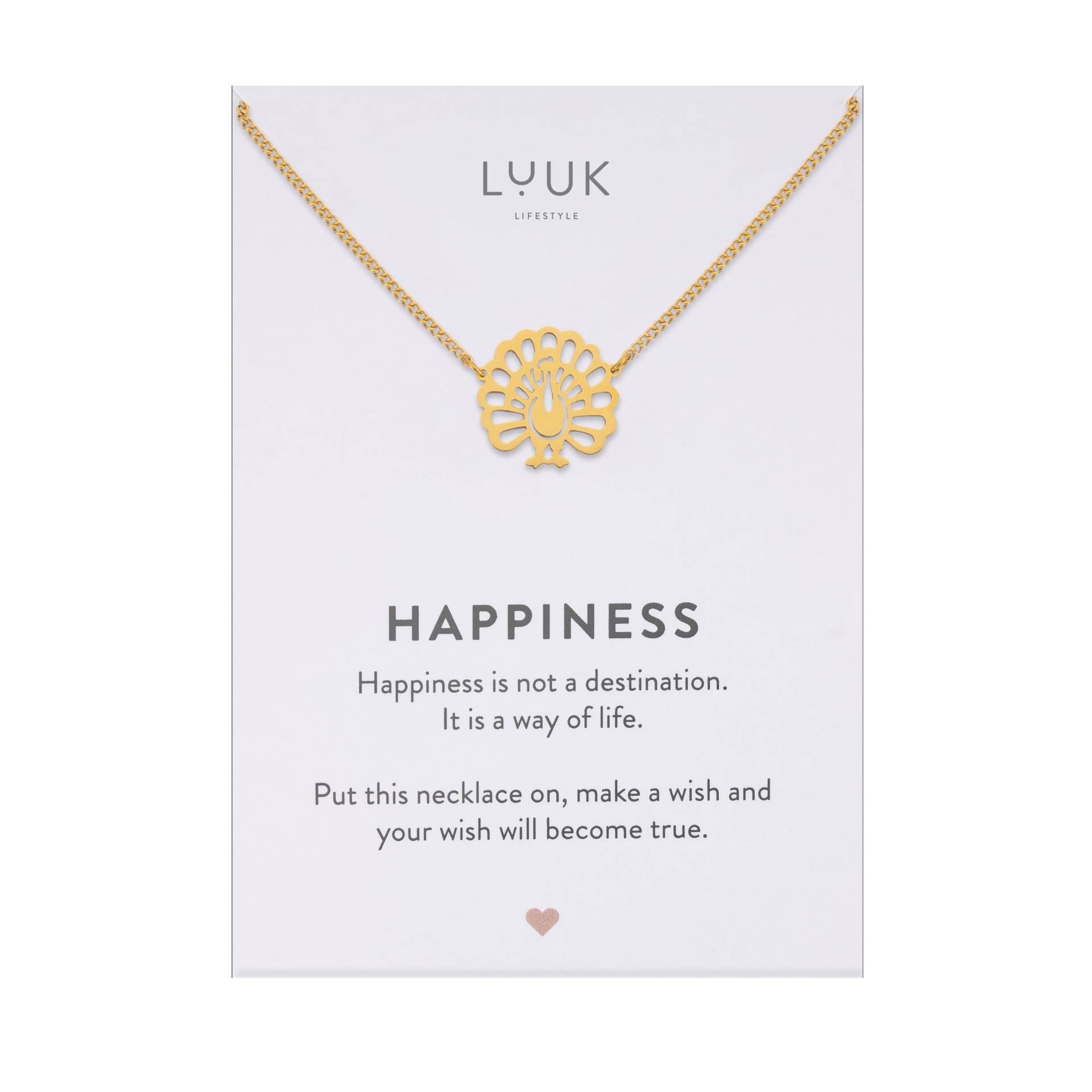 Moderne Damen Halskette Mit Pfau I Vogel Anhänger Pfauenfeder Feder Tierliebhaber Kette Geschenkidee Glücksbringer Frau von LUUKLIFESTYLEShop