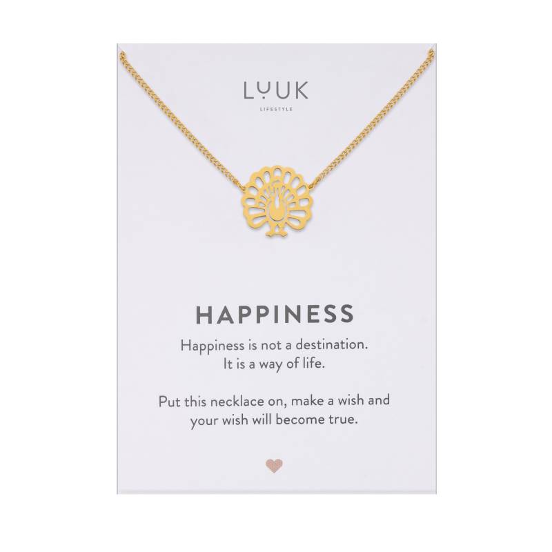 Moderne Damen Halskette Mit Pfau I Vogel Anhänger Pfauenfeder Feder Tierliebhaber Kette Geschenkidee Glücksbringer Frau von LUUKLIFESTYLEShop