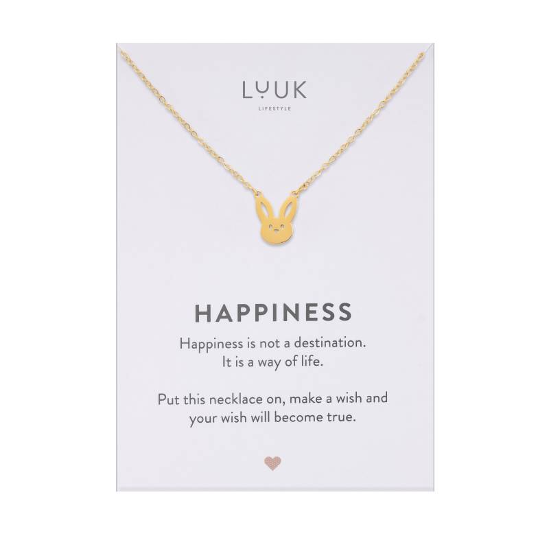 Niedliche Halskette Mit Hasen Anhänger I Kaninchen Bunny Häschen Kette Verstellbare Edelstahl Geschenk Freundin Mini Hase von LUUKLIFESTYLEShop