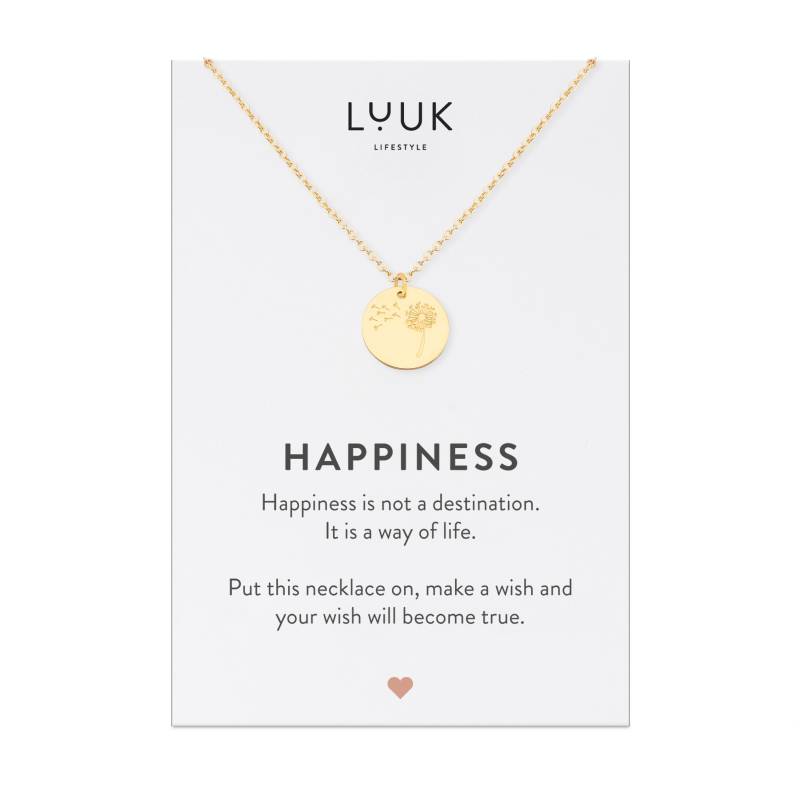 Vintage Damen Halskette Mit Pusteblume I Löwenzahn Flower Coin Anhänger Edelstahl Kette Blume Freundschaftskette Wasserfest von LUUKLIFESTYLEShop