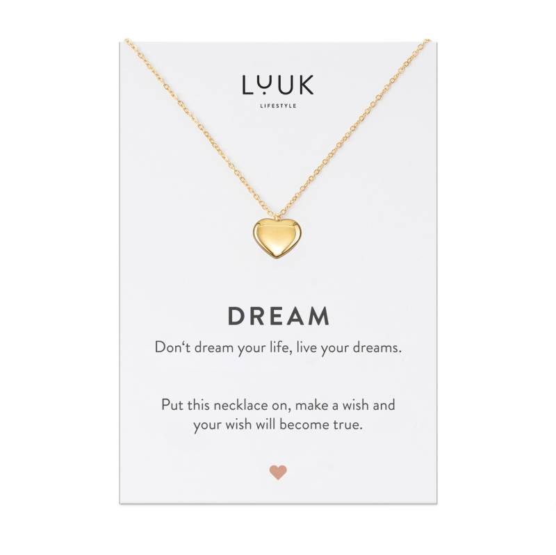 Vintage Halskette Mit Herz I Herzchen Anhänger Herzkette Damen Besonderes Geschenk Freundin Glücksbringer Verlängerungskette von LUUKLIFESTYLEShop