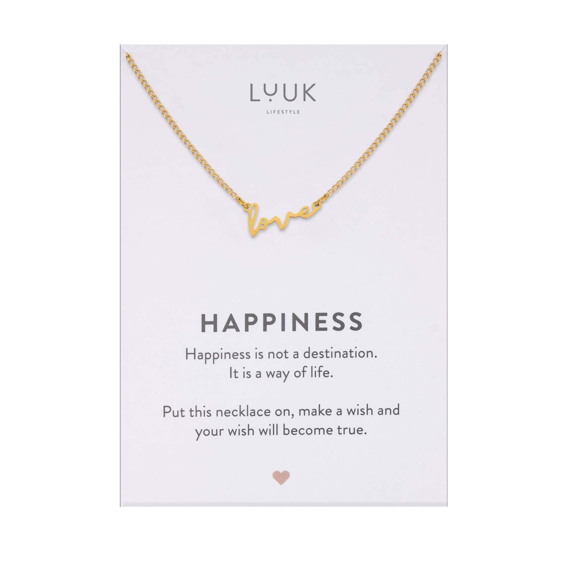 Zierliche Damen Halskette I Amore Liebe Love Schrift Anhänger Buchstaben Kette Geschenkidee Geschenk Freundin Minimalistisch von LUUKLIFESTYLEShop