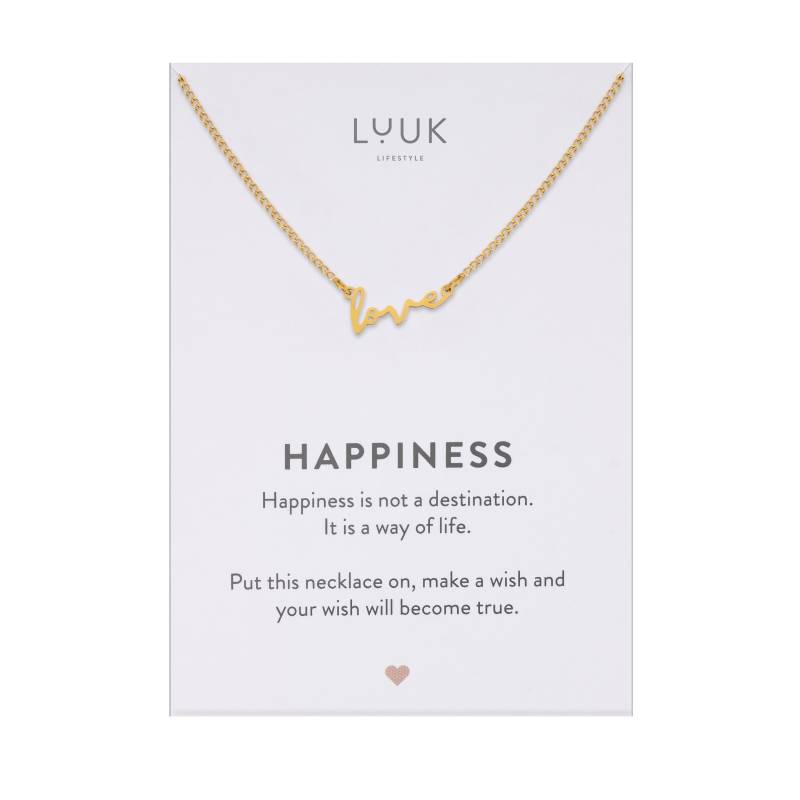 Zierliche Damen Halskette I Amore Liebe Love Schrift Anhänger Buchstaben Kette Geschenkidee Geschenk Freundin Minimalistisch von LUUKLIFESTYLEShop