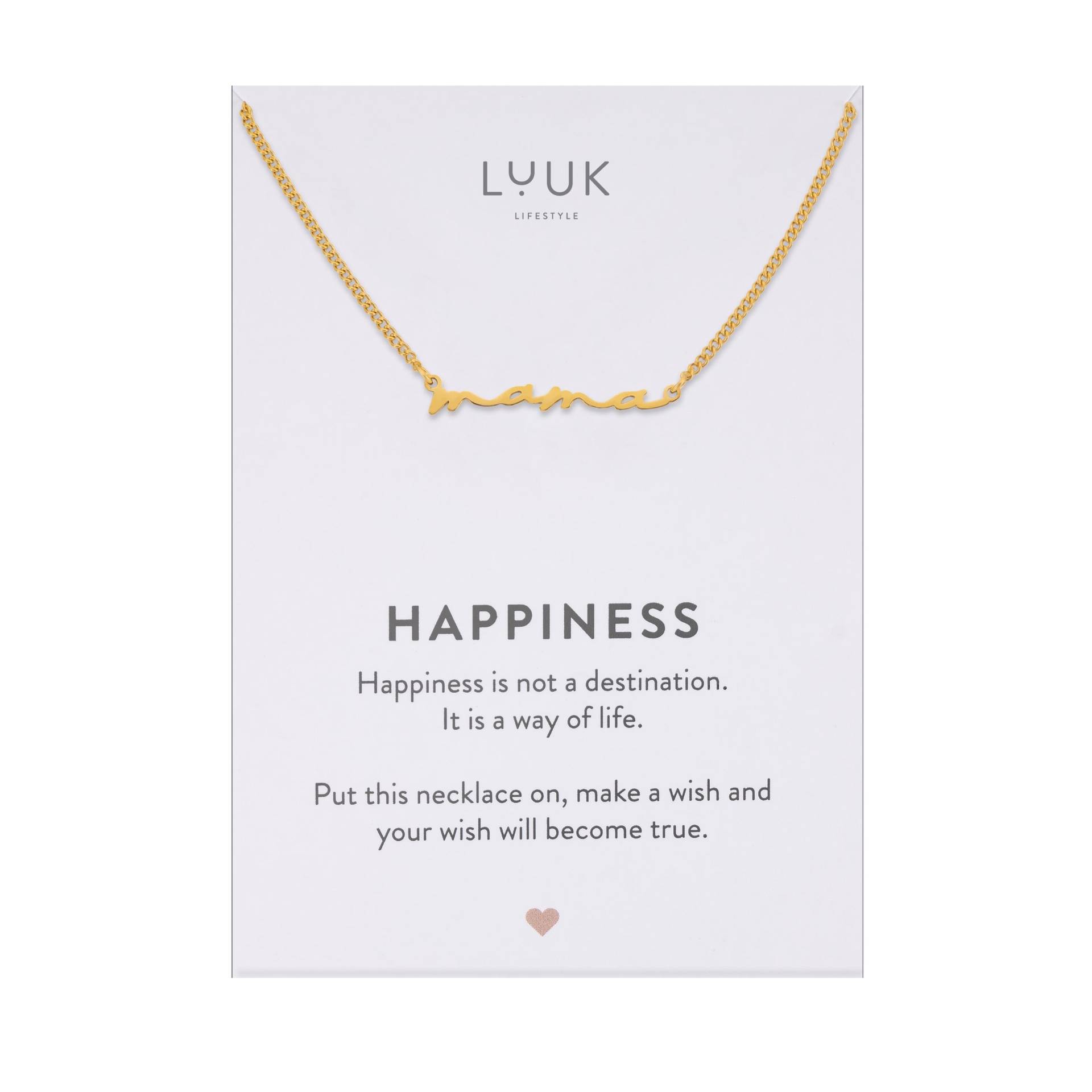 Zierliche Damen Halskette I Mama Schrift Anhänger Buchstaben Kette Geschenkidee Werdende Mütter Geschenk Freundin Minimalistisch von LUUKLIFESTYLEShop