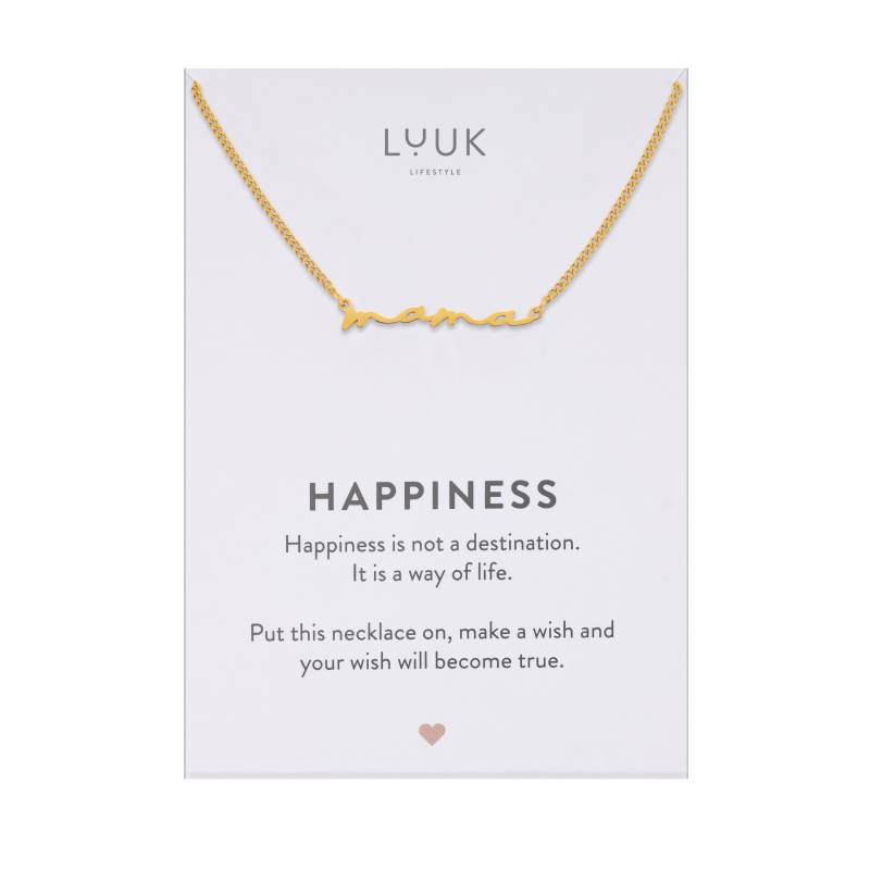 Zierliche Damen Halskette I Mama Schrift Anhänger Buchstaben Kette Geschenkidee Werdende Mütter Geschenk Freundin Minimalistisch von LUUKLIFESTYLEShop