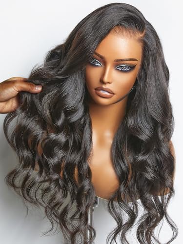 LUVME HAIR Premax 13 x 4 Frontperücke, Lace-Front-Perücke aus menschlichem Haar, gluelessfrei, für schwarze Frauen, 100 % Echthaar, Spitzenfront, Seite, Naturschwarz LUVME HAIR Premax 13 x 4 Frontperücke, Lace-Front-Perücke aus menschlichem Haar, gluelessfrei, für schwarze Frauen, 100 % Echthaar, Spitzenfront, Seite, Naturschwarz von LUVME HAIR