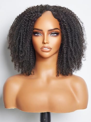 LUVME V-Teil-Perücke, Echthaar, gelockt, klebstofffrei, Echthaar, für Damen, 45,7 cm, 180 % Dichte, natürliche schwarze Farbe, Pelucas de Mujer Pelo Humano LUVME V-Teil-Perücke, Echthaar, gelockt, klebstofffrei, Echthaar, für Damen, 45,7 cm, 180 % Dichte, natürliche schwarze Farbe, Pelucas de Mujer Pelo Humano von LUVME