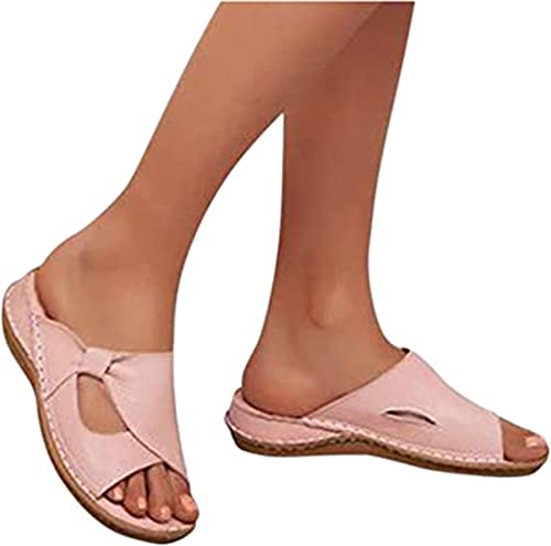 LUWAY Sandalen für Damen, orthopädische Sandalen mit Zehenkorrektur, Korrektursandalen aus PU-Leder, Sommersandalen mit Plattform, Ballenschuhe, Rosa, US6/EU37 LUWAY Sandalen für Damen, orthopädische Sandalen mit Zehenkorrektur, Korrektursandalen aus PU-Leder, Sommersandalen mit Plattform, Ballenschuhe, Rosa, US6/EU37 von LUWAY